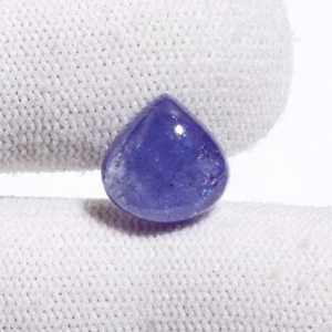 11mm Heartshape Genuine Tanzanite Cabochon Natural Loose Gemstone 5.70Cts - Picture 1 of 3