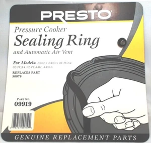 Pressure Cooker Sealing Ring & Air Vent Part#09919, Replaces Part #50078 - Picture 1 of 2