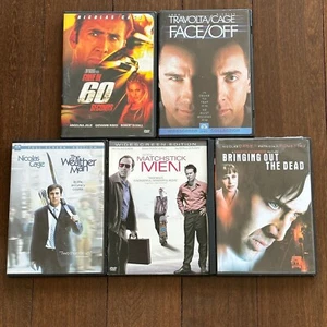 Nicolas Cage 5 DVD Gone 60 Seconds, Face Off, Matchstick, Weather, Bringing Dead - Picture 1 of 2