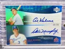 2005 Upper Deck Reflections Al Kaline Dale Murphy Blue Dual Auto #30/35
