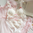 Japanese Girls Panties Cute Lace Ruffle Bra Panties Set Underwear Lolita Briefs