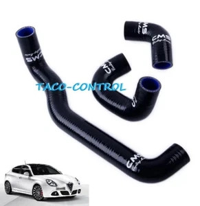 Silicone Pop Off Hose For Abarth Grande Punto/Alfa Romeo MiTo Giulietta 1.4 Blk - Foto 1 di 9