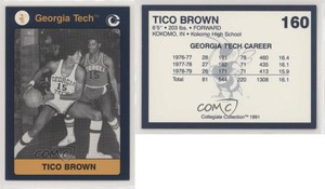1991 Collegiate Collection Georgia Tech Tico Brown #160
