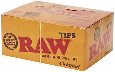 Raw Natural Paper Tips, Brown, Pack of 50 - Image 1 of 3