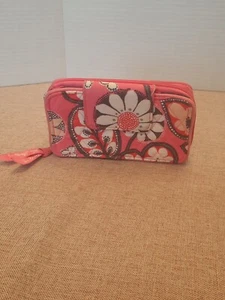 Vera Bradley Pink and White Floral Print Wallet Small - Picture 1 of 7