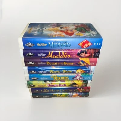 8 Vintage Disney VHS Black Diamond Edition Movies - RARE Deleted Scene Version - Image 1 of 4