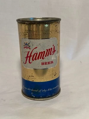 Hamm's Beer Hamms Brewing Co. St. Paul, Minnesota, lata de cerveza de tapa plana de la década de 1950 Foto 1 de 4