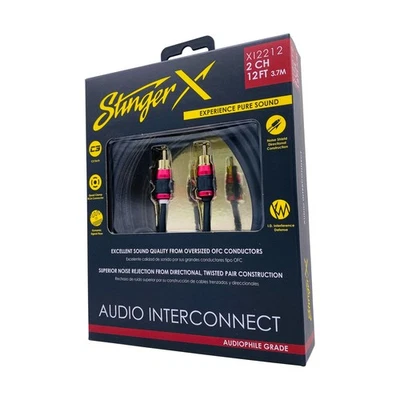 Stinger XI2212 Premium RCA Interconnect 2-Channel 12 Feet X2 Series Car Audio - Image 1 of 4