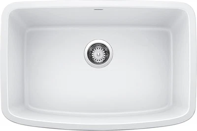 BLANCO Valea 27 in. Single Bowl Kitchen Sink, White - Image 1 of 3