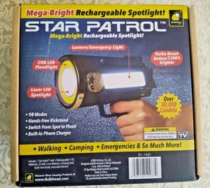 Torcia di emergenza Star Patrol Mega-Bright ricaricabile faretto con 10 modalità - Foto 1 di 4