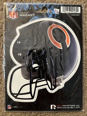 Chicago Bears 5” X 6” Casco Imán Pegatina Oficial NFL Por Rico NUEVO/SELLADO Foto 1 de 2