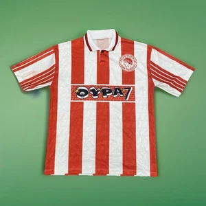 Maglia calcio tifoso Olympiacos vintage anni 90 uomo XL Oypa 7 ultras casual Grecia - Foto 1 di 13