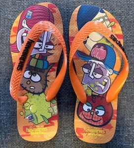 Havaianas Flip Flops Kids Size 3 Limited Edition Brazilian Graffiti Artist Finok - Picture 1 of 2