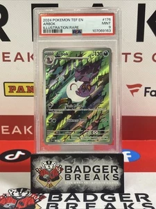Pokemon Scarlewt y Violeta Fuerzas Temporales Arbok Ilustración Raro 176 PSA 9 DT - Imagen 1 de 2
