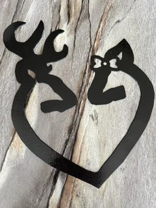 Buck And Doe Cutout - Picture 1 of 2