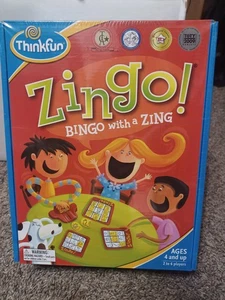NEW - ZINGO! ThinkFun Bingo with a Zing Board Game (97700) kids children ages 4+ - Picture 1 of 3