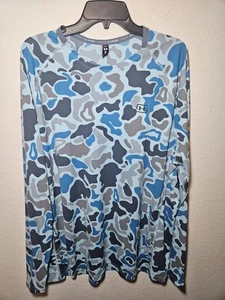 Camicia uomo Under Armour Fish Elite stampata manica lunga blu #6000959-494 taglia XL - Foto 1 di 13