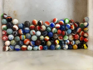 VINTAGE MARBLE MARBLES LOT 1970s TOY GAME TOMBOLLER - Picture 1 of 7