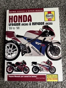 HONDA VFR400R (NC30) & RVF400R (NC35) 89 to 98 SERVICE REPAIR MANUAL BY HAYNES - Picture 1 of 3
