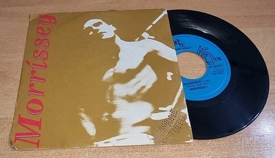 MORRISSEY Suedehead THE SMITHS 7" ITALY SINGLE VINYL DIE-CUT PROMO STAMP RAREST - Image 1 of 4