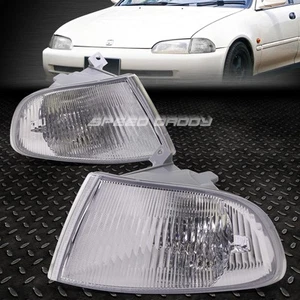 FOR 92-95 HONDA CIVIC EG8 EG9 EH9 CHROME CRYSTAL CLEAR CORNER REFLECTOR LIGHTS - Picture 1 of 5