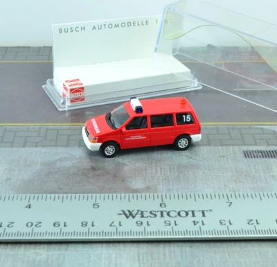 Busch 44616 Chrysler Voyager Van Osnabruck Fire Dept. Red HO 1:87 Scale - Image 1 of 2