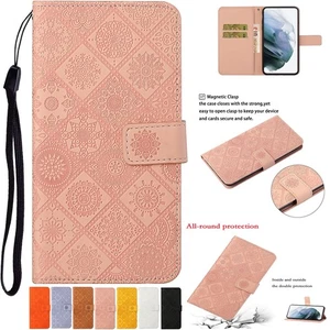 Shockproof Leather Flip Strap Wallet Case For Samsung A07 A17 A26 A56 A36 A06  - Picture 1 of 18