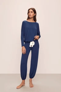 Eberjay FAB! Gisele TENCEL Modal Slouchy PJ Set in Navy Blue Size S for Both - Picture 1 of 8