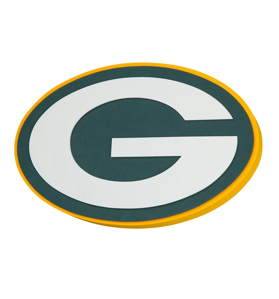 BDA Green Bay Packers NFL Big Foam Logo 3D Wallsign Wand Schild ca. 45cm x 30cm