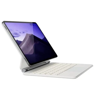 Doqo White Keyboard Case w/ Touchpad For Galaxy Tab S10/S9/S8/S7 11” Backlit - Imagen 1 de 2