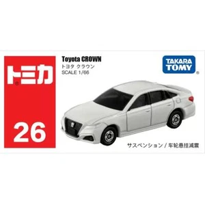 Takara Tomy Tomica 26 Toyota Crown White Model Metal Diecast Toy Car New in Box - Picture 1 of 5