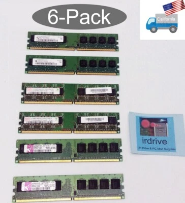 Kingston Hynix 3GB (512MB x6) RAM PC2-4200U PC2-5300U DDR2 1Rx8 Desktop Memory  - Image 1 of 4