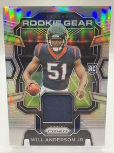 2023 Panini Prizm Will Anderson Jr. Silver Rookie Gear Patch RC Texans DROY! - Picture 1 of 2