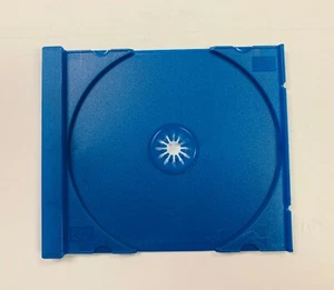 50 NEW STANDARD SINGLE CD SOLID BLUE TRAY, FREE SHIPPING - Picture 1 of 1