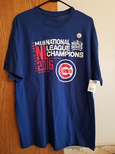 CHICAGO CUBS 2016 NL CHAMPIONS T-SHIRT - NEU MIT ETIKETT - HERREN XL - Bild 1 von 4