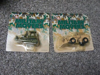 1/64 Ertl Military Movers Crawler Dozer & Wheel Loader 1999 Brand New in Package - Image 1 of 3