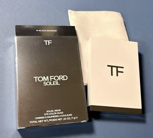 Sombra de ojos cuádruple color de ojos Tom Ford Soleil Neige 01 diamante negro 0,24 oz/7 g nueva en caja - Imagen 1 de 4