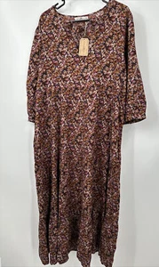 NEW Natural Life Maxi Dress Floral Tiered Size L/XL Rayon - Picture 1 of 3
