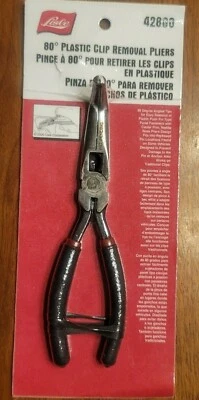 Lisle Precision 80 Degree Bend Plastic Clip Removal & Fuse Pulling Pliers #42880 - Image 1 of 2