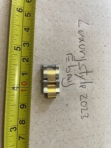 GENUINE SWISS ROLEX 179313 SOLID 18K. SOLID GOLD & STEEL LADY WATCH BAND LINK - Picture 1 of 13