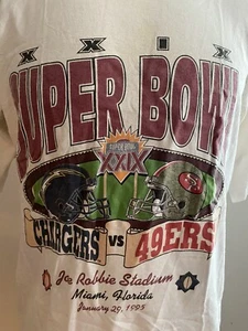 Camiseta de Colección del Super Bowl por Authentic Starter Talla XL NFL 49ers vs Chargers - Imagen 1 de 4