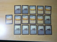 MTG Magic the Gathering ONSLAUGHT CYCLING LANDS x 16 SECLUDED STEPPE BARREN MOOR