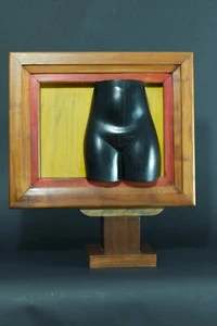 Vintage Nude Female Erotic Sculpture Wood Carving Design Louis Sala - Picture 1 of 10