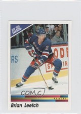 1990-91 Panini Album Stickers Brian Leetch #95 HOF