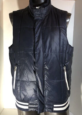 Izod Mens S/P Blue And White Puffer Vest - Image 1 of 4