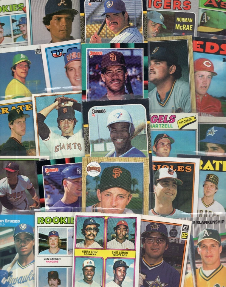 TL1 Major League Baseball RC Rookie And 1st Year Trading Cards 1970s-1989 - Image 1 of 1