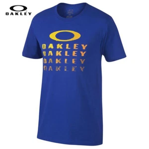 Oakley Painted Bark T-Shirt Tee Sapphire L NWT Surf Snow Streetwear NEW - Picture 1 of 2