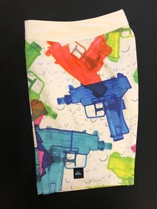 🔫 OG Quiksilver Cypher Board Shorts Water Gun Super Soaker TRUE SIZE 31 - Picture 1 of 17