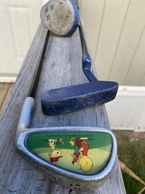 La Jolla Club Brand Snoopy Peanuts Kids 3 Set Golf Clubs Driver Iron & Putter - Image 1 of 4