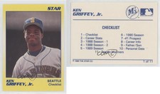 1990 Star Ken Griffey Jr Yellow Ken Griffey Jr #1 HOF